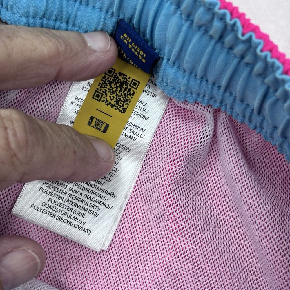 Polo Ralph Lauren Swimwear Trunks Men's Medium Pink Teal Pony Lined  Shorts - Picture 11 of 16